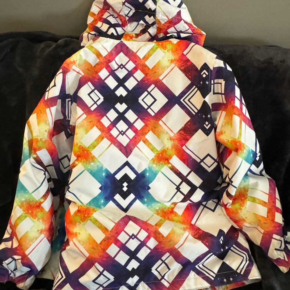 Multicolor women’s snowboarding jacket